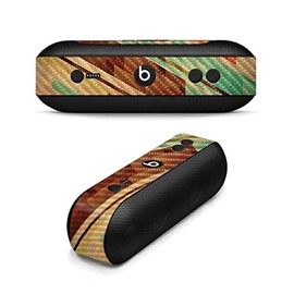 MightySkins Carbon Fiber Skin for Beats by Dr. Dre Pill Plus - Abstract Wood | Protective, Durable Textured Carbon Fiber Finish | Easy to Apply, Remove, and Change Styles | Made in The USA
