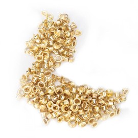 Agujero de 4 Mm, Ojales de Metal Dorado, Tachuelas para álbumes de Recortes, Decoración para Encuadernar, Retenedor de Metal, Ranura para Orificios para Hacer Manualidades