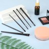 6pcs Ultra Thin Flat Eyebrow Tint Brushes - Angled Eyeliner