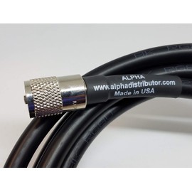 50ft RG8u Coax Cable with AMPHENOL PL259s Attached