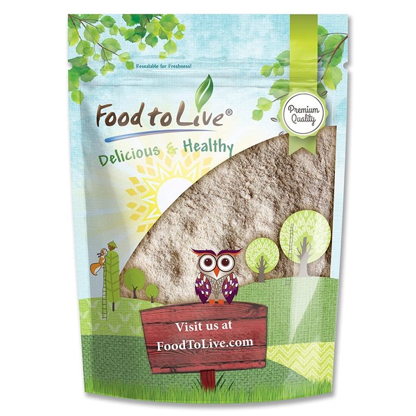 Food to Live Barley Flour, 2 Pounds – Fine Powder, Kosher, Vegan, Bulk. Rich in Fiber. Wheat Flour Alternative. Great for Baking. Product of the USA.