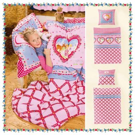 Bierbaum Lillifee duvet cover set Renforcé pastel pink size 80x80 cm / 135x200 cm