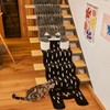 Bathroom Rug Cute Long Cat Shaped Velvet Soft Thick Non