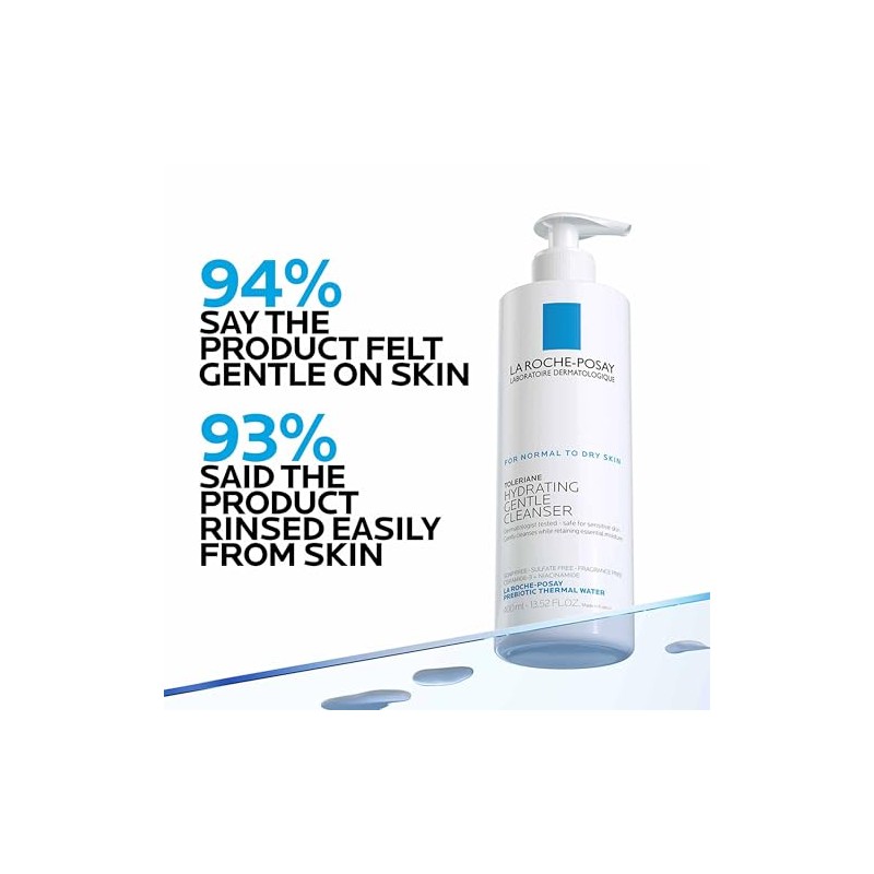La Roche-Posay Toleriane Hydrating Gentle Cleanser, 6.76 Fl. Oz.