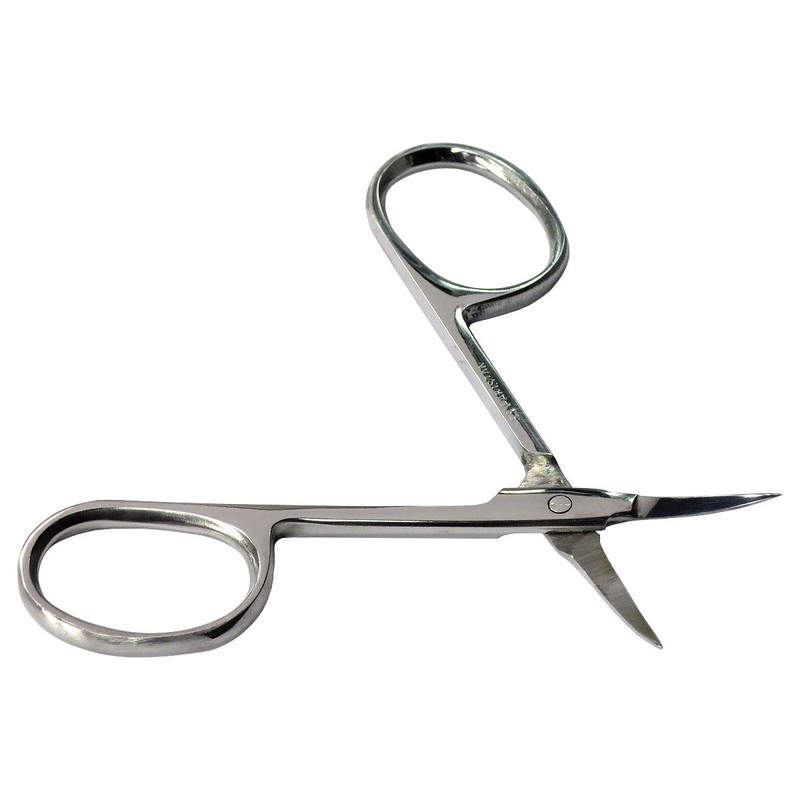 HTS 182C4 3.75" Curved Stainless Steel Cuticle Scissors