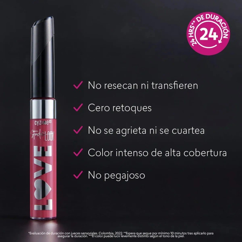 Labial Mate Indelebles Studio Look Cyzone No Transfiere