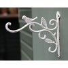 Spring life Cast Iron Ornate Bird Hanging Flower Basket Bracket