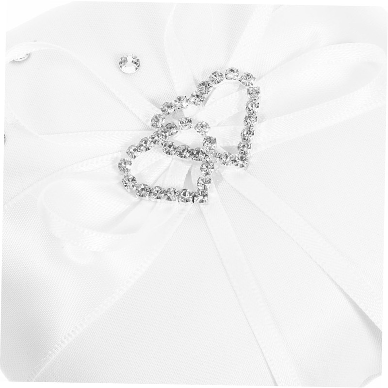CAXUSD Ring Bearer Basket Embroidery Accessories Engagement Ring Pillow Pearl