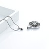 QGJNSGC Crystal Urn Necklace for Ashes Compass Cremation Jewelry Stainless