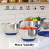 Rorence Stainless Steel Mixing Bowls: Stackable Mixing Bowl Set with