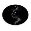 Black Cat Christmas Ornaments,Xmas Tree Hanging Ornaments Ceramic Keepsake