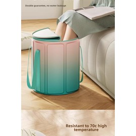 EWCEFIC 33L Folding Bucket Foot Bath, Multi-Function Portable Foot Tub Bag with Handle, Travel Outdoor Camping Portable Foot Bubbles Bucket Fishing Bucket