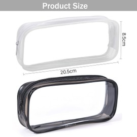 MENFENG Clear Pencil Bag,Exam Pencil Case,A Variety of Styles,Stationery Pen Bag for Teen Girls,Clear Pencil case,Large Pencil Pouch,Suitable for School, Office, Travel, etc