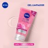 Gel Facial Limpiador Nivea Agua Rosas 150