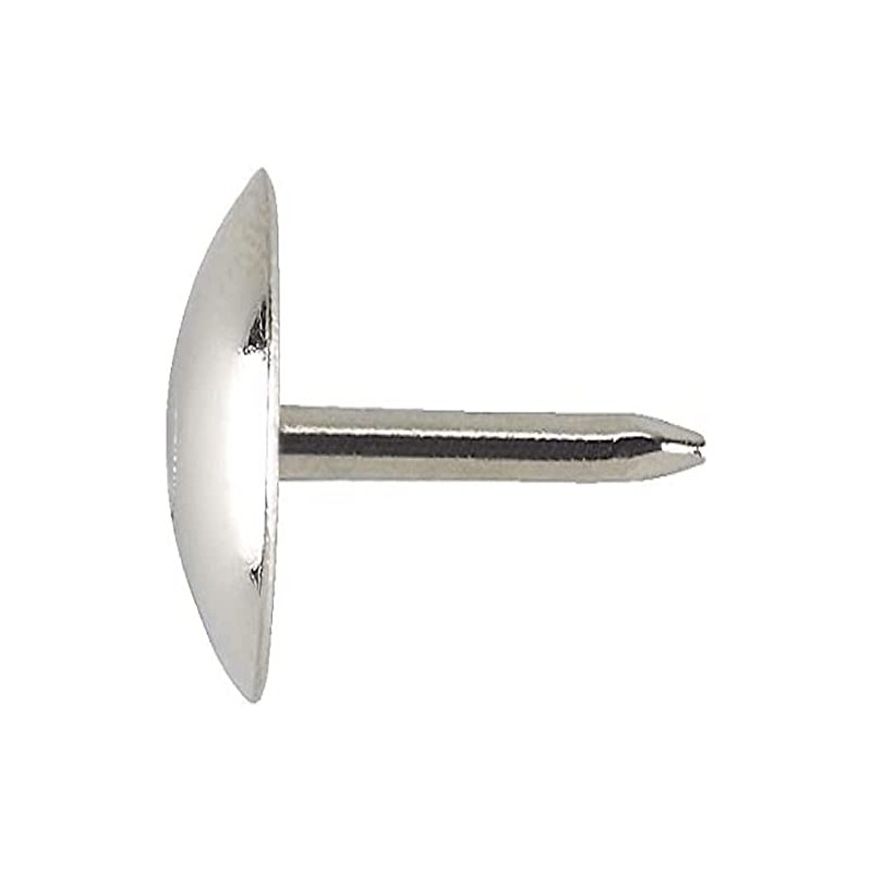 Merriway BH07243 (100 Pcs) Upholstery Nail Matt Nickel 9.5 mm