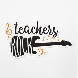 Decal Stickers of Teachers Rock Premium Indoor (No Waterproof) Vinyl Decal Stickers for Laptop Phone Accessory Helmet Car Window Mug Tuber Cup Door Wall Decoration - USCVER3c96781BL0124