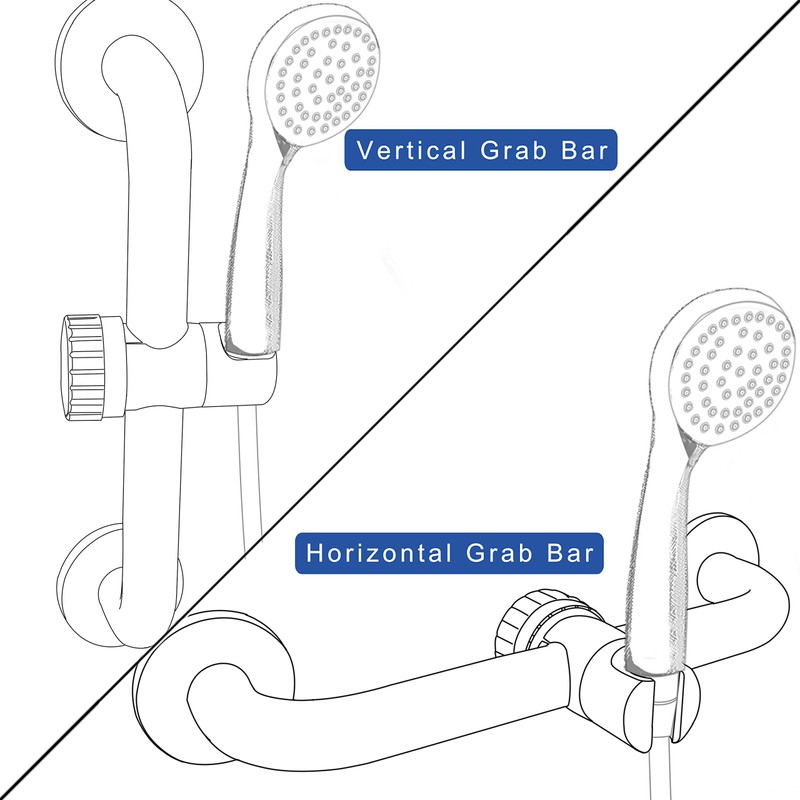 YOO.MEE ADA Grab Bar Hand Shower Bracket, Only Fit Diameter
