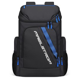 Maelstrom Backpack Cooler,36 Can Cooler Backpack,Soft Cooler Bag Insulated Leakproof,Lightweight Ice Chest Backpack,Travel Cooler Lunch Backpack for Camping,Hiking,Beach (Black)