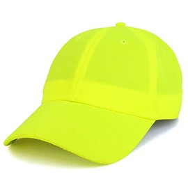 Armycrew Lightweight Bright Neon Color Polyester High Visibility Baseball Cap - Neon Yellow