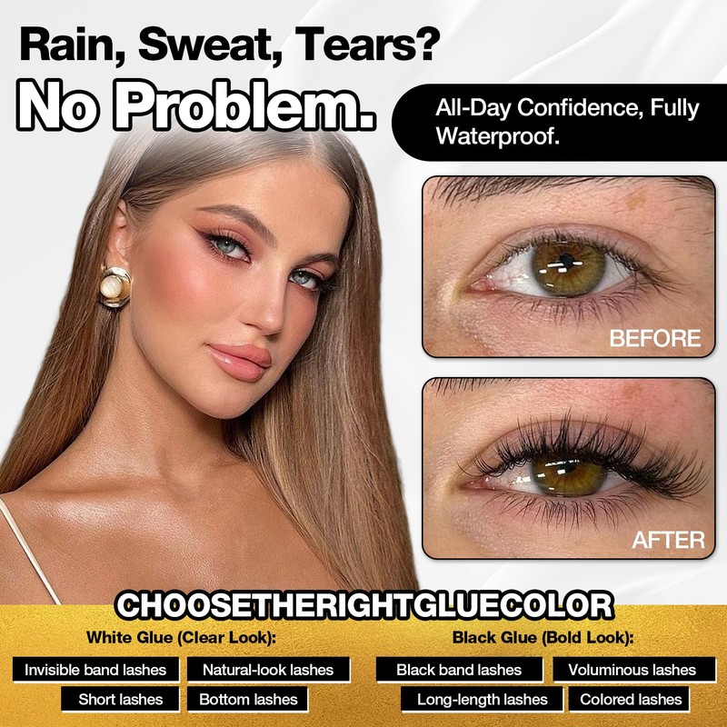 Lash Glue, Eyelash Bond and Seal Kit - Long-Lasting 72H