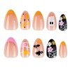 Halloween Nails Press ons Short Almond Fake Nails