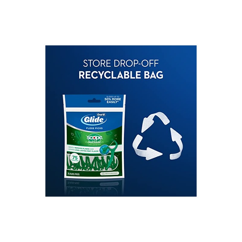 Oral-B ADV Floss Pick W/Scope 75