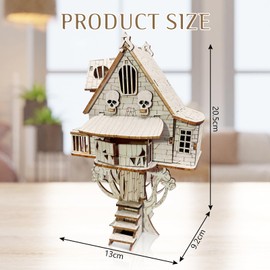 Cuteefun 3D Wooden Puzzle for Adult, DIY Tiny Tree House Kit, Make Your Own Woodcraft Kit to Build, Wooden Mechanical Construction Set, Gift for Birthday Father's Day Chirstmas