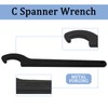 Auvotuis C Hook Spanner Wrench, Black Adjustment Tool Carbon Steel