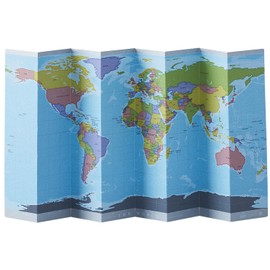 ziogurafia World Map, Free Standing Mini Blank Medium – Bl – Small Parent , basic