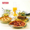 SIMAX Glass Pizza Pan for Oven: Borosilicate Glass Pizza Tray