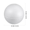Tofficu 15cm White Hollow Polystyrene Ball for Wedding Christmas and