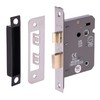 HANDLEZONE® 76mm (3 inch) Silver Nickel Bathroom Lock for Internal