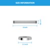 Lordear Shower Arm 6 Inch Chrome Ceiling Mount Shower Arm