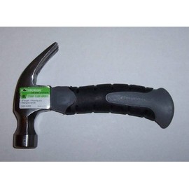 "ABC Products" - Short Handle ~ Standard Head - 8 OZ- Claw Hammer - Hammering in Tight Places (With Curved Cushioned Grip Handle - Easy Driving Nails)