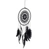 Black Dream Catcher, Macrame Dream Catcher Handmade Feather Dream Catcher