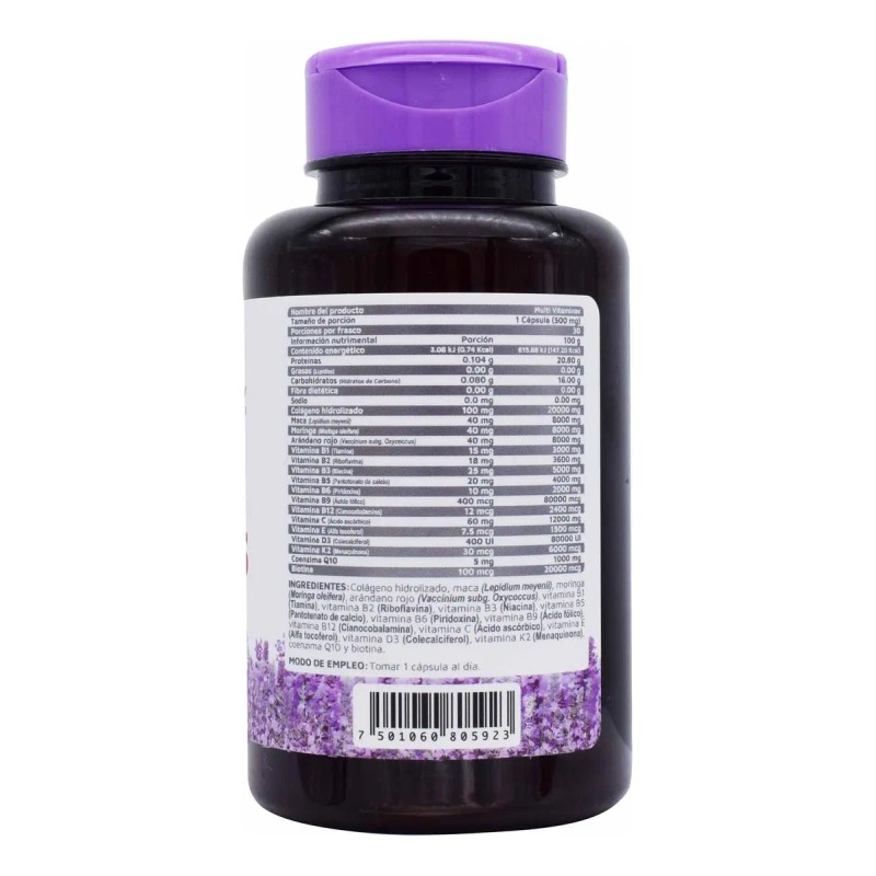 Multi Vitaminico Mujer Cápsulas Vidanat Sabor