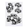4 x 'old truck' Temporary Tattoos - Water Resistant, Skin-Safe,