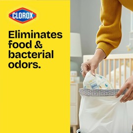 Glad Medium Trash Bags, 8 Gallon, Lemon Fresh Bleach Garbage Bags, Resists Bacterial Odors with Drawstring, 26 Count