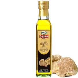 6 Pack, White Truffle Oil, Large Size 8.5oz (250 ml), High Concentrate, Great for Pasta, Pizza, Risotto, or any of your favorite recipes. Basso