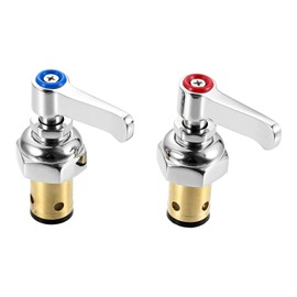 002713-40 002714-40 Handle Stem Assembly, Hot and Cold Side Spindle Assembly Valve Replacement Part Compatible with T&S Brass Faucets (2 Pcs)