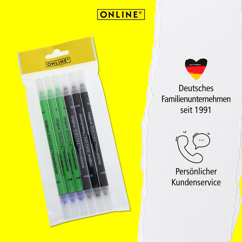 Online Value Pack 6 x Ink Erasers for Erasing and