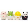 Mushroom & Co Squeak Latex Rubber Puppy Toy Animal 4-Set