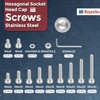 Kozelo 660pcs M4 Socket Head Cap Screws Bolts Nuts Assortment