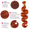 Color 350 Bundles Human Hair Burnt Orange Body Wave Bundles