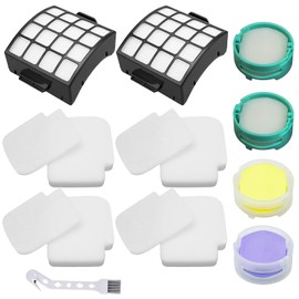 Alrens AZ3002 Replacement Filters and Odor Kit for Shark AZ3002 AZ3000 AZ3000W Stratos Duo Clean PowerFins Upright Vacuumm, 2 Filter + 4 Foam & Felt Kit + 4 Odor Neutralizer Cartridges