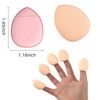 bAnpinSH Finger Puff, 12 Pcs Mini Makeup Puff, ,Suitable For