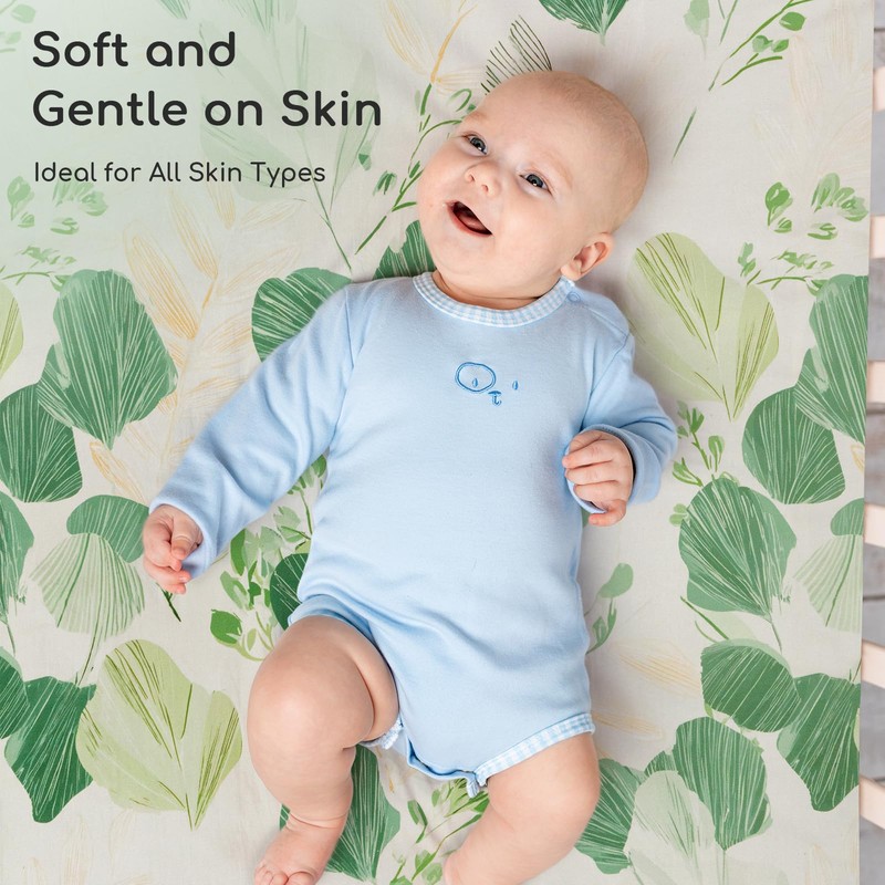 Yukkidds Cot Sheets 120x60 Fitted Cotbed Sheet 2 Pack Baby