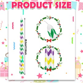 Lounsweer 6 Pcs Mardi Gras Taper Candles 10 Inch Tall Stripes and Star Confetti Candlesticks Mardi Gras Gifts for Dinner Table Decorations Home Theme Party Favor