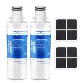 GOLDEN ICEPURE ADQ74793501 Replacement for LT1000P, ADQ747935, LMXS28626D, LMXS30796S Refrigerator, Kenmore 469980, ZWFL7-RF300, AQF-LT1000P Water Filter and Air Filter LT120F, 2PACK