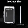 JIUBULUJIU 12 Pack Magnetic Card Holder with 1 Card Stand